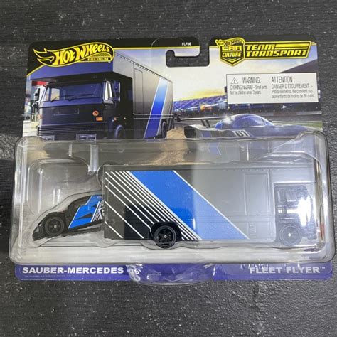 Jual Hot Wheels Premium Team Transport Sauber Mercedes C Fleet Flyer Kota Surabaya