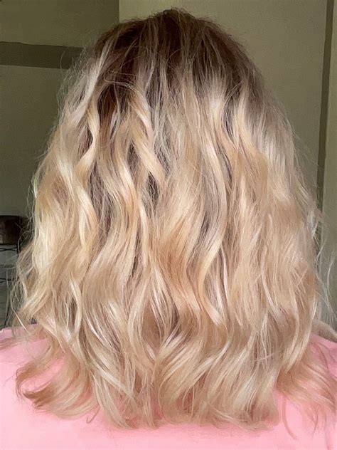 Warm Blonde Ombre Short Wavy Human Hair Lace Wig WIG Wigs WigShe