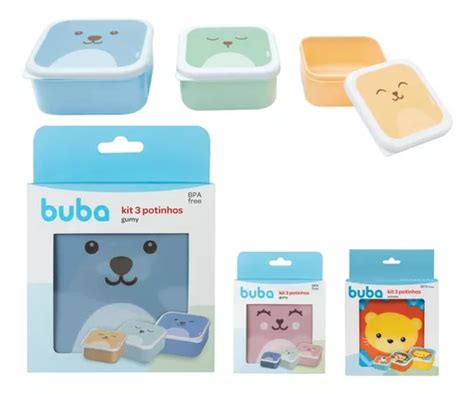 Kit 3 Potes Papinha Armazenar Comida Lanche Bebe Infantil MercadoLivre