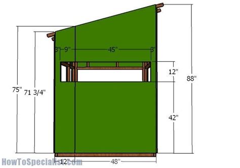 deer blind roof plans howtospecialist   build step