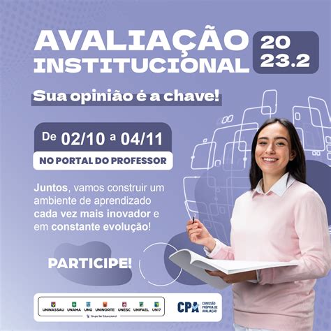 Está disponível a Avaliação Institucional para os professores Blog