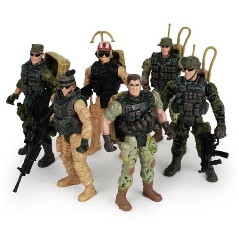 Boley 6-Pack Soldier Toy Set - Elite Force Army Men Figurines and ...