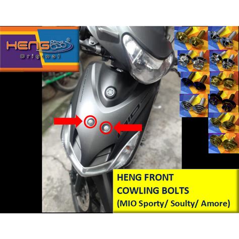 HENG Original Front Cowling Bolts For MIO Sporty Soulty Amore Sold As