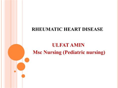 Rheumatic Heart Disease Ppt