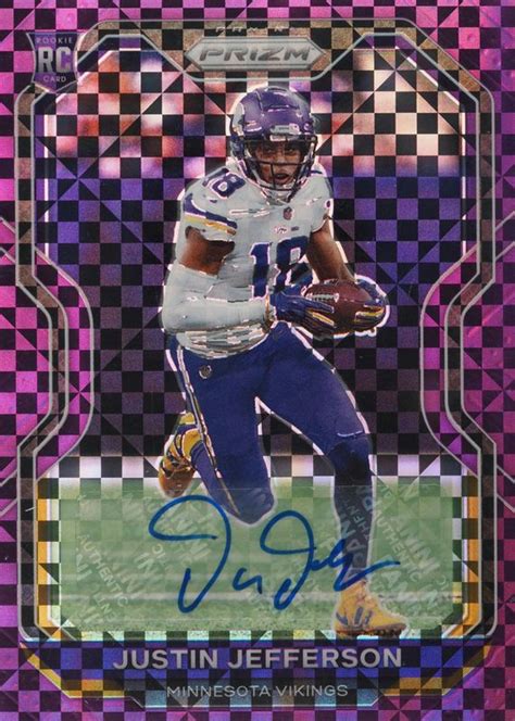 Justin Jefferson 2020 Prizm Rookie Autographs Purple Power 398 Price