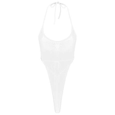 Sexy Women S Sheer Mesh Lingerie Bodysuit See Through Thong Leotard Nightwear EBay