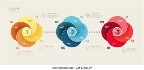 Infographic 2023 Template Business Modern Timeline Stock Vector (Royalty Free) 2246288269 ...