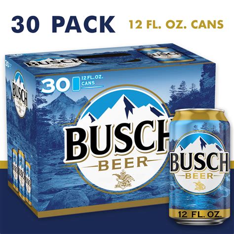busch beer  pack beer  fl oz cans  abv domestic walmartcom