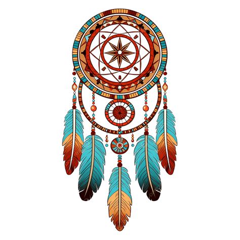native american indian talisman dreamcatcher png illustration american