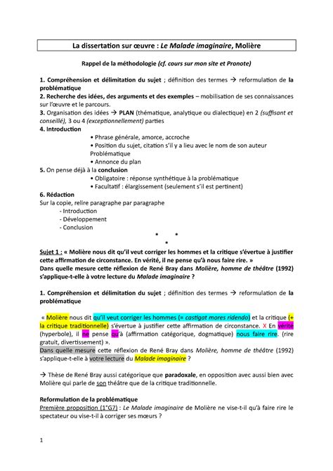 Mi Dissertation Tp Rire Corrige Homme La Dissertation Sur Uvre Le