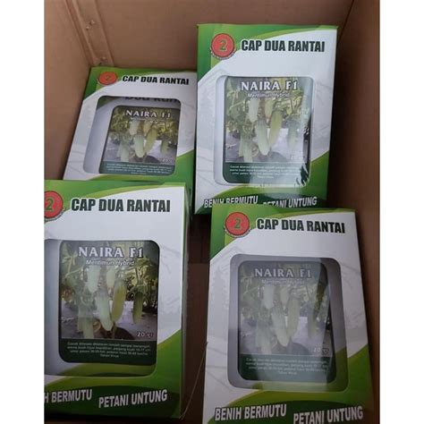 Jual Benih Timun Lalap Naira F Gram Biji Cap Dua Rantai