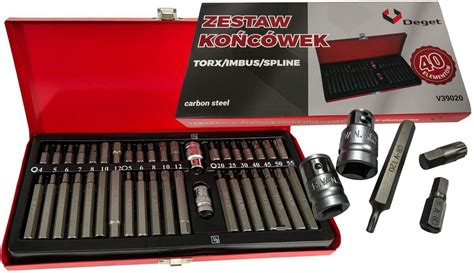 Verke Klucze Wpustowe Imbus Torx Spline Zestaw 40 Deget V39020 Opinie