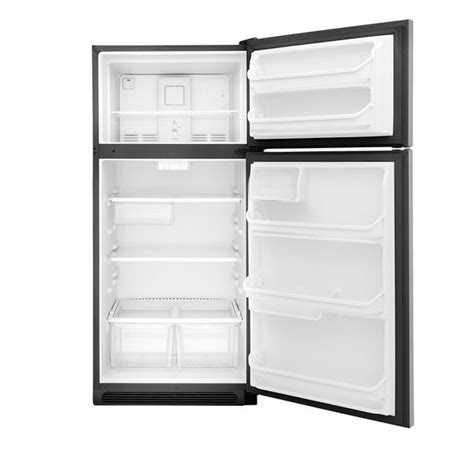 Frigidaire 18 Cu Ft Top Freezer Refrigerator Stainless Steel Energy Star At