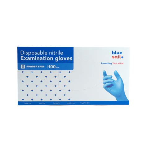 Disposable Nitrile Gloves 1 Box Blue Golden Brows Academy