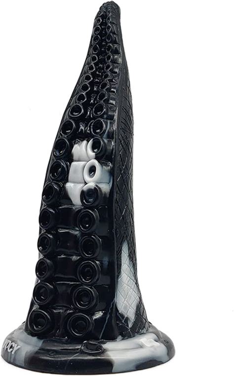 Gode tentacule réaliste épais de 22 9 cm en silicone avec gros plug anal dragon pieuvre avec