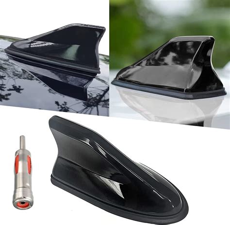 Ramble Antenne Aileron De Requin De Voiture Noire Blanc Pour