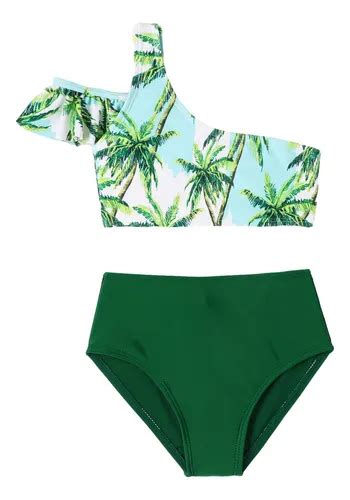 Conjunto De Traje De Baño Para Niñas Conjunto De Bikini Ci Cuotas sin interés