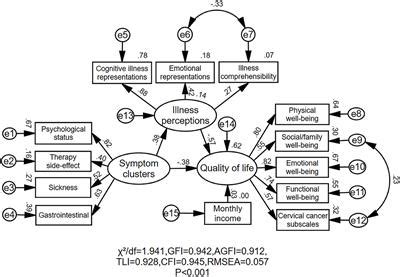 Frontiers Symptom Clusters And Quality Of Life In Cervical Cancer