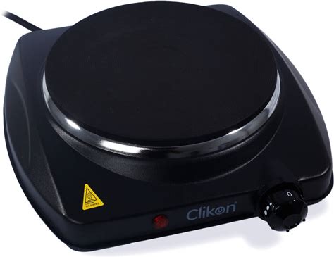 Clikon Single Hot Plate Variable Temperature Settings Overheat Protection Threaded Iron Hot