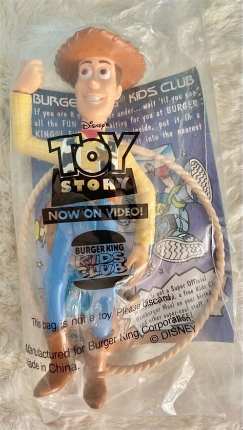 Toy Story Woody Doll Burger King Toy 1995 6 Plush Disney Pixar Nib 4578544996