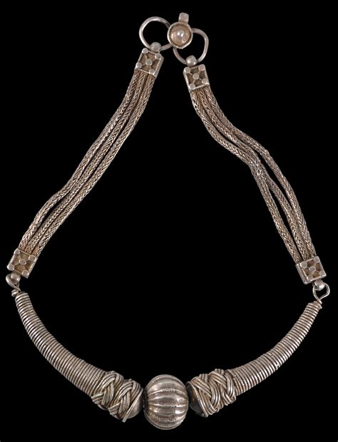 Fine Rajasthan Woven Silver Necklace Michael Backman Ltd