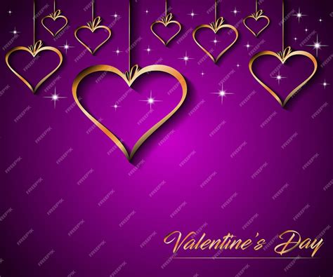 Premium Vector Happy Valentines Day Banner Background