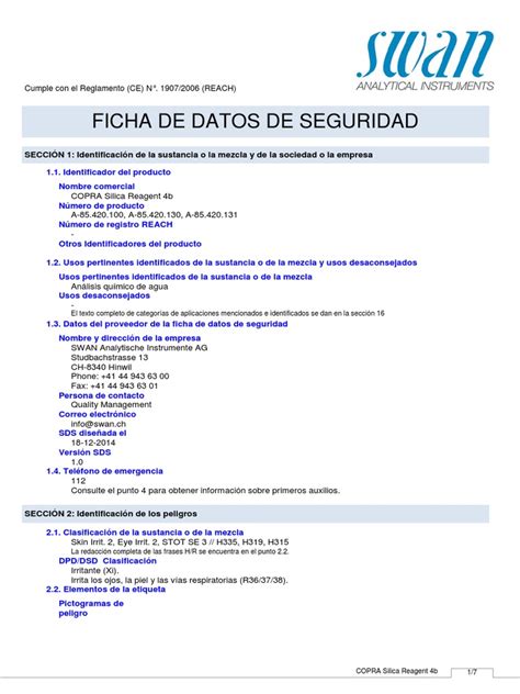 Ficha Tecnica De Sal De Mohr Toxicidad Solubilidad