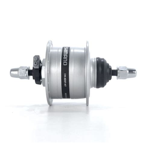 Shimano DH-3D37-NT Dynamo, 36h Centerlock Bolt-on, Silver | Perennial Cycle