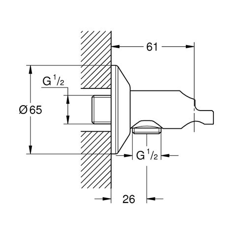 Grohe Sena Trigger Spray Wall Tap 26333 Chrome