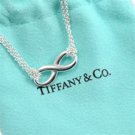 二手 Tiffanyandco Tiffany Infinity 經典永恆無限雙鍊純銀項鍊 蝦皮購物