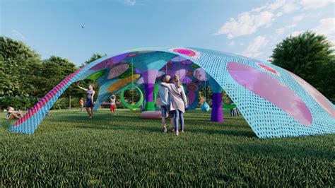 Rainbow Dome Crochet Playgrounds