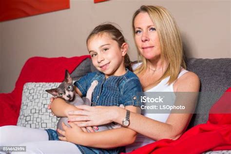 Cover for Mother cat and girl