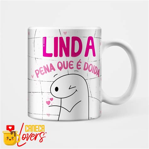 Caneca Flork Amigas Linda Pena Que Doida Caneca Lovers