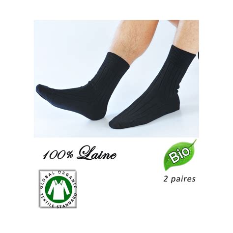 Paires Chaussettes En Pure Laine Merinos