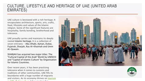 Culture, Lifestyle and Heritage of UAE (united arab emirates) | PPT