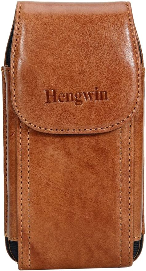 Hengwin Leather Phone Holster For IPhone 14 Plus Samsung Galaxy S23