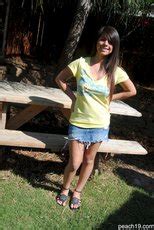 Busty Chick Cynthia Takes Off Her Clothes And Poses Naked Outdoors 15