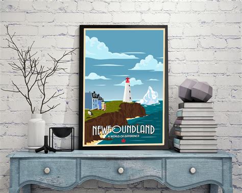 Newfoundland Poster Newfoundland Travel Print Wall Decor - Etsy Canada