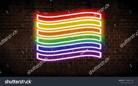 Gay Pride Flag Neon Sign Stock Photo Edit Now
