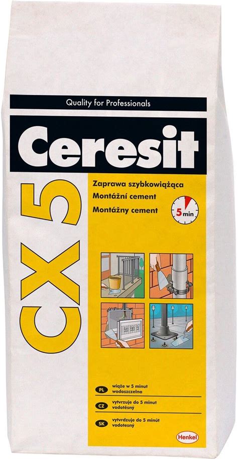 Zaprawa Ceresit Cx 5 Cement Montażowy 5kg - Opinie i ceny na Ceneo.pl