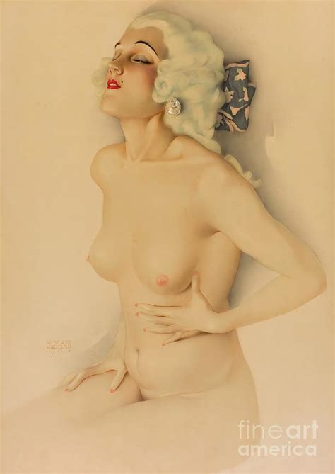 Alberto Vargas Nude 1928 Painting By Magical Vintage Fine Art America