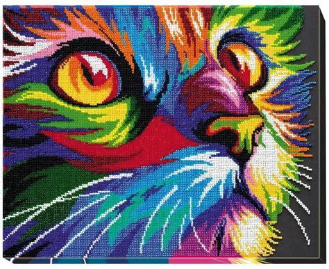 АВ-548 Набор для вышивания бисером 'Неоновый взгляд' 37,5*30см — купить ...