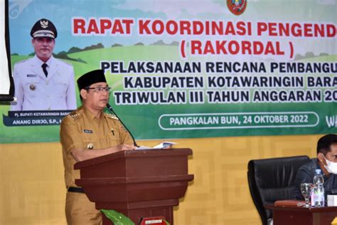 Pj Bupati Kobar Dorong Seluruh OPD Percepat Pelaksanaan Kegiatan