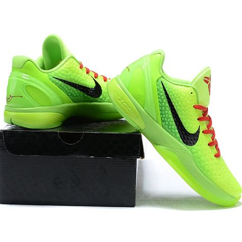 100% Authentic Nike Zoom Kobe 6 Protro Christmas Green Air Cushion ...