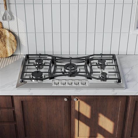 Empava 36 In Gas Stove Cooktop In Stainless Steel With 5 Burners In Stainless Steel Emp 36gc24