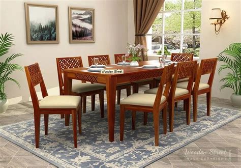 Buy Cambrey Seater Dining Set Honey Finish Online In India At Best