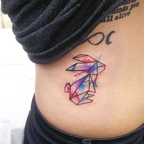 Tatuagens Femininas De Coelho Origami Tattoo Geometric Tattoo