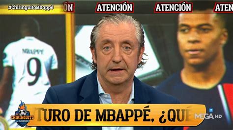 El bombazo de Pedrerol hoy en El Chiringuito sobre Mbappé y el Real Madrid