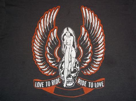 Vintage Harley Davidson Naked Woman On Skull T Shirt L Soft Defunkd