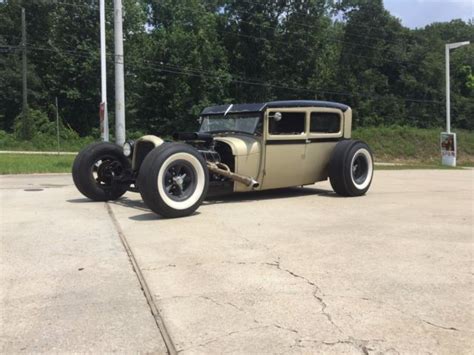 1929 FORD MODEL A TUDOR SEDAN CHOPPED HOT ROD RAT ROD CUSTOM 1932 1931 Coupe C10 For Sale
